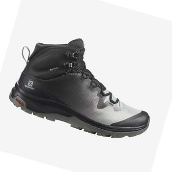 Tenis Senderismo Salomon WoVAYA MID GORE-TEX Mujer Negros Blancos | MX 2801KOR